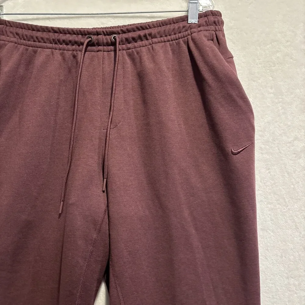 Nike Dri-FIT Primary Fleece UV Performance Joggers Men's Large Burgundy Crush